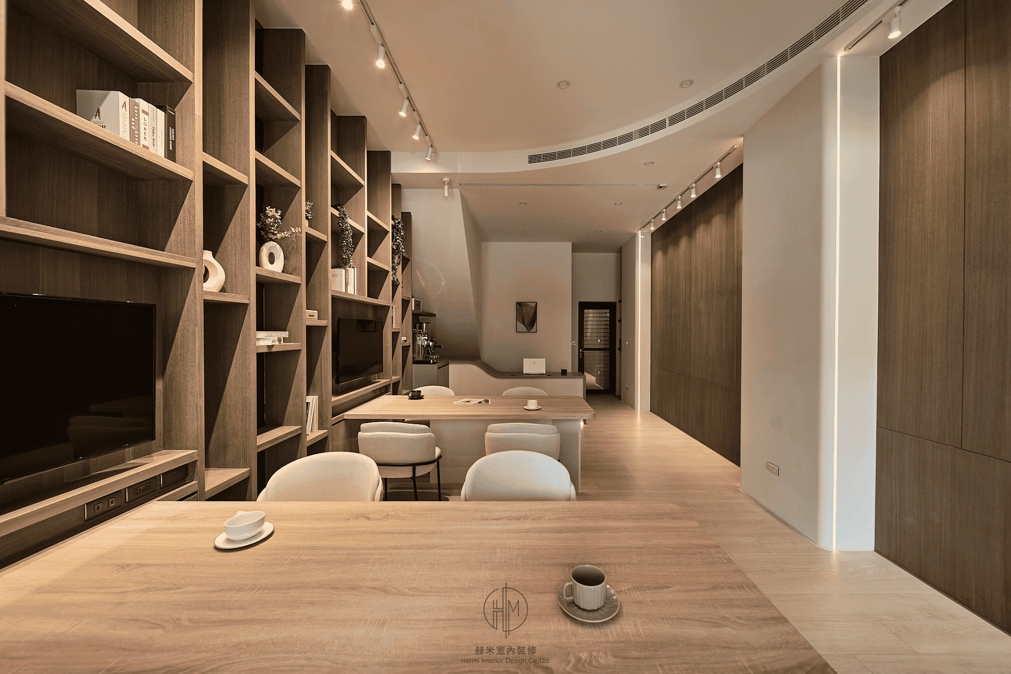 接待大廳另一視角全景